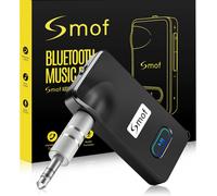 Hamiltion-Récepteur Bluetooth 5.0, Adaptateur Bluetooth Pour Systèmes Audio De Voiture, Stéréos Domestiques, Haut-Parleurs, Écouteurs Filaires, Mains Libres, Adaptateur Antibruit Avec Micro, 2 Connex