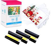 Hamiltion-Rechange Canon Kp-108In 3115B001(Aa) Papier Photo Et Cartouche,Compatible Avec Canon Selphy Cp Imprimante Cp1500 Cp1300 Cp1200 Cp1000 Cp910,3 Cartouche Encre 108 Papier Photo,100 X 148Mm