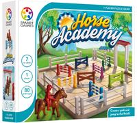 Hamiltion-Smart Games-Horse Academy, Puzzle Game With 80 Challenges, 7+ Years