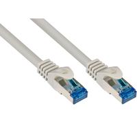 Hamiltion-Smartflex Câble De Raccordement Cat.6A 50 Cm Très Flexible 10 Gigabit Ethernet Premium Protection Contre Les Accrocs S/Ftp Pimf Halogène Lszh 500 Mhz Blanc