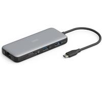 Hamiltion-Station D'Accueil Usb-C-7 Ports-1X Hdmi Ultrahd 4K/60Hz-2X Usb-A 3.2 Gen2-1X Usb-C 100W Pd 3.0-1X Rj45-Double Lecteur De Cartes-Gris