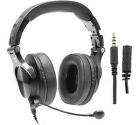 Hamiltion-Studio Djh40-M Casque Gaming Avec Micro Pour Pc, Filaire Noir. Casque D'Écoute Fermé Confortable Streaming, Télétravail, Conférence Sur Tablette Smartphone Ordinateur. Compatible Ps4 Xbox O