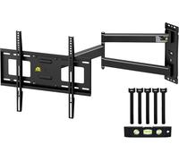 Hamiltion-Support Mural D'Angle Pour Tv Longue Portée, Support Mural Pour Téléviseurs/Écrans De 23 À 60"", Extension Lisse De 84 Cm, Pivot, Inclinable, Supporte 40 Kg, Vesa 400 X 400 Mm