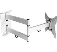 Hamiltion-Support Mural Tv Pour Écrans 16-50 Pouces Led Lcd Oled, Fixation Tv Murale Inclinable Et Orientable Avec Vesa Max De 200X200Mm Capacité Max De 45Kg Blanc Modèle : L22W