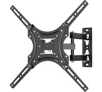 Hamiltion-Support Mural Tv, Support Tv Mural Inclinable Pour Led Lcd Tv A Écran 26 À 55 Pouces, Fixation Murale Tv Avec Vesa Max De 400X400Mm, Capacité Max De 45Kg(2655Lo), Noir