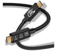 Hamiltion-Thunderbolt 5 Rallonge 0.5M 1.6Ft Usb 4 80Gbps Données Ultra-Rapides 240W Câble De Charge Rapide 16K Connexion Vidéo Ultra Hd Usb Type-C
