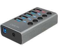 Hamiltion-Ua0386-Hub Usb 3.2 Gen 1, 4 Ports + 1 Port De Charge Rapide, Interrupteur Marche/Arrêt