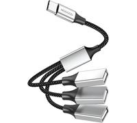 Hamiltion-Usb C Male To Three Usb Female Cable Adaptators For Macbook, Pad Pro Air, Microsoft Surface Go, Pc, Notebook Pc, Type C To Type 3 A 2.0 Port Splitter Dog Multi-Hub Connector Converter Cable