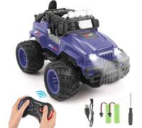 Hamiltion-Voiture Telecommandé Enfant, 1:16 20Km/H Voiture Télécommandée Tout Terrain Voiture Radiocommandée 2.4Ghz Rc Camion Avec Lumières Led Cadeau Pour Garçons Filles De 4 5 6 7 8 9 10+ Ans,Bleu