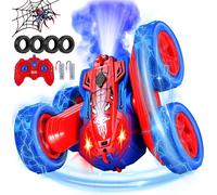 Hamiltion-Voiture Télécommandée Enfant 2.4Ghz Spider Cascade 360°Rotation Stunt Car Offroad Rc Véhicule Avec Led Rc Voiture Radiocommandee Jeux Extérieur Jouet Cadeau Pour Garçon Fille 3-12 Ans
