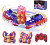Hamiltion-Voiture Télécommandée Spider Cascade, 360°Rotation Rc Camion Car Radiocommandee Avec Spectacle De Lumière Jouet Enfant Garçon Fille 6 7 8 9 10 11 12 Ans Cadeau Anniversaire Noel Jeux Extéri