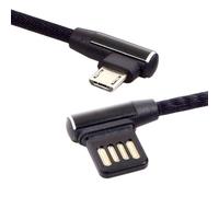 Hamiltion-Xiwai Câble De Données Micro Usb 5 Broches Vers Usb 2.0 Coudé À 90 Degrés (Micro-Usb)