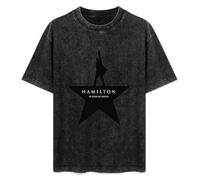 Hamilton an American Musical Men's T-Shirt Unisex Black Men Tees S