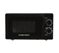 Hamilton Beach Micro-ondes, 20L, 700W, cavité en acier inoxydable, contrôle manuel, 5 niveaux de puissance, dégivrage rapide, minuterie de 30 minutes, noir - HBMX79SSB