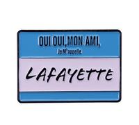 Hamilton Broadway Musical Theater Alexander Lafayette Broche en émail 3,2 cm Émail 3,2 cm