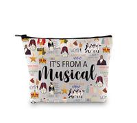 Hamilton - Cadeau musical Broadway - Avec pochette à fermeture éclair musicale - Trousse de maquillage pour les fans de Hamilton, De Hamilton UE, Trousse à cosmétiques avec impression