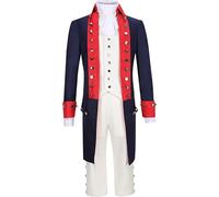 Hamilton Costume Alexander Hamilton vintage Tailcoat Uniforme Costume Halloween Carnaval Costume