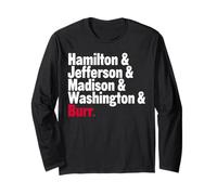 Hamilton et Jefferson et Madison et Washington et Burr Manche Longue