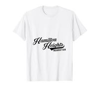 Hamilton Heights NYC Script Convient aux Hommes et aux Femmes. T-Shirt