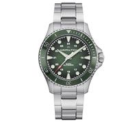 Hamilton Kaki Navy Scuba Auto Montre verte pour homme H82525160, Bracelet