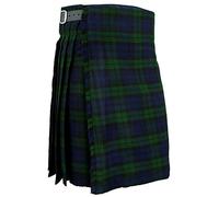 Hamilton Kilts Montre pour homme Kilt Scottish Écossais traditionnel Highland Tartan robe jupe - Blackwatch, W50