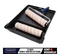 Hamilton For The Trade Lot de 4 rouleaux à poils moyens avec plateau 30,5 cm