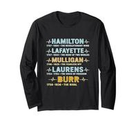 Hamilton, Lafayette, Mulligan, Laurens, Aaron Burr, Sir Tee Manche Longue