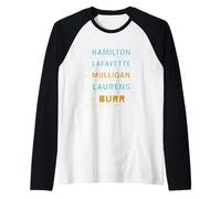 Hamilton, Lafayette, Mulligan, Laurens, Aaron Burr, Sir Tee Manche Raglan