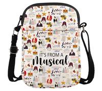 Hamilton Trousse de maquillage à fermeture éclair pour les fans de musique Broadway Cadeau musical, Par Hamilton Cr Eu, Trousse de toilette avec impression