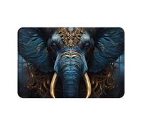 HAMISBEL Eerie Paillasson éléphant 40,6 x 61 cm, convient pour salle de bain, cuisine, chambre à coucher, décoration d'intérieur, facile à nettoyer