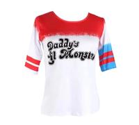 Hamishkane® Costumes d'Halloween pour femmes et enfants, costumes d'Halloween pour enfants et femmes, rouge et bleu - vestes, culottes, pantalons chauds, leggings, t-shirt le petit monstre de papa,