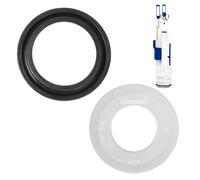 HAMKU 2 pièces Joint en caoutchouc, Joint geberit, Set de joints pour bassin, tube de rinçage et cloche de levage, Ensemble, remplacement, compatible avec les réservoirs de chasse