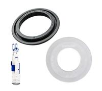 HAMKU 2 Pièces Set De Joints Pour Bassin, Joint Chasse D'Eau Wc Pour Geberit, Tube De Rinçage Et Cloche De Levage, Remplacement De L'Art, Compatible Avec Les Réservoirs De Chasse Pour Geberit