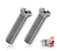 HAMKU 2 Pièces Vis Creuses Pour Éviers,M12 x 45 mm en Acier Inoxydable,Vis Accessoires de Bouchon de Crépine de Panier D'Évier Pour Cuisine,Convient Pour Évier à Tamis