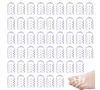 HAMKU 50 Pièces Protège Orteils Protections d'orteils en Silicone Anti Friction Protection Doigt de Pied Respirants pour Les Petits Orteils Cors Ampoules Callosités Ongles Incarnés