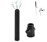 HAMKU Buse de douche à lavement Kit d'accessoires de douche à l'eau propre lavement anus, avec soupape de régulation, noir, 130mm