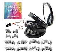 HAMKU Magnetic Lashes Faux Cils Magnetique Avec Applicateur Pas besoin de Colle Cils Magnétiques Aspect Naturel Cils Magnétiques Sans Eye-liner, Avec 1 Clip