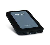Hamlet Boîtier HDD 2,5'' HXD25U3MBK – USB 3.0 – SATA 3 Gb/s – 2 To – Noir miroir