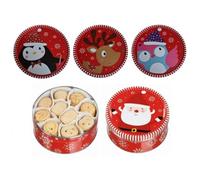 Hamlet Danish Cookies Festive Christmas Boîte à biscuits traditionnels 400 g Motifs assortis aléatoires