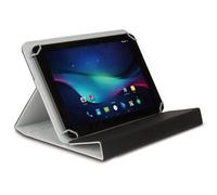 Hamlet Étui universel pour tablette 9-10 pouces noir en similicuir pliable