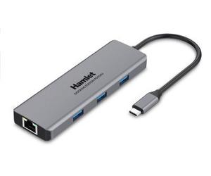 Hamlet HDKC-PD200U station d'accueil Avec fil USB 3.2 Gen 1 (3.1 Gen 1) Type-C Gris