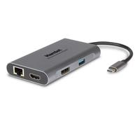Hamlet HDKC-PD400D station d'accueil Avec fil USB 3.2 Gen 1 (3.1 Gen 1) Type-C Gris