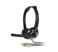 Hamlet HHEADMJK casque Avec fil Arceau Bureau/Centre d'appels Noir