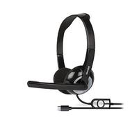 Hamlet HHEADMUS-C Casque & écouteurs Filaire Serre-tête Appels/Musique USB Type-C Noir