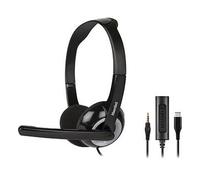 Hamlet HHEADMUS-CJ casque Avec fil Arceau Bureau/Centre d'appels USB Type-C Noir