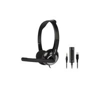 Hamlet HHEADMUS-CJ casque Avec fil Arceau Bureau/Centre d'appels USB Type-C Noir