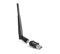 Hamlet HNW600ACU carte réseau WLAN 600 Mbit/s - Cartes réseau (Sans fil, USB, WLAN, Wi-Fi 5 (802.11ac), 600 Mbit/s, Noir)