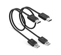 Hamlet HVCHDM-WFHD câble vidéo et adaptateur 0,6 m HDMI Type A (Standard) USB Type-A Noir