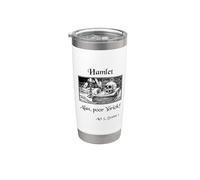 Hamlet Shakespeare joue Hamlet Quote, hélas pauvre Yorick ! Gobelet isotherme en acier inoxydable double paroi