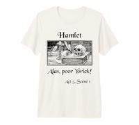 Hamlet Shakespeare Joue Hamlet Quote, hélas pauvre Yorick ! T-Shirt Haut de Gamme